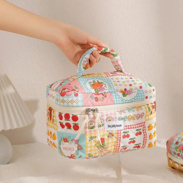 grande trousse de toilette femme coton