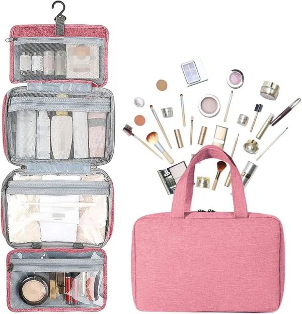 grande trousse de toilette rose femme