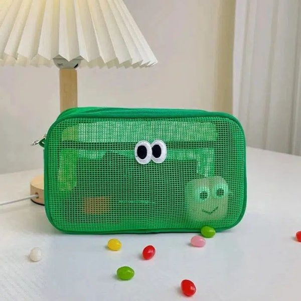 grande trousse de toilette verte enfant