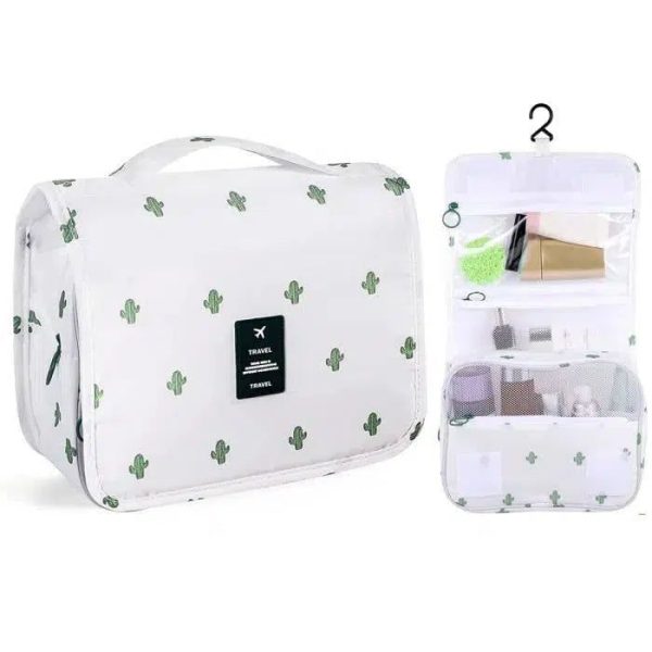 trousse de toilette blanche cactus voyage femme