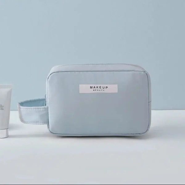 trousse de toilette bleue femme