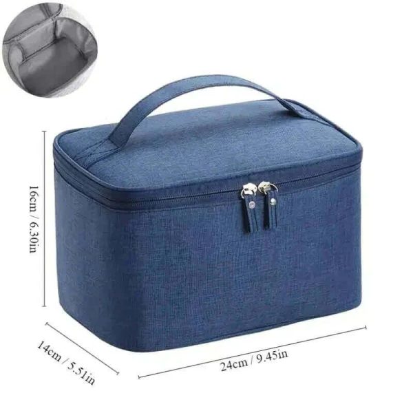trousse de toilette bleue voyage en avion homme