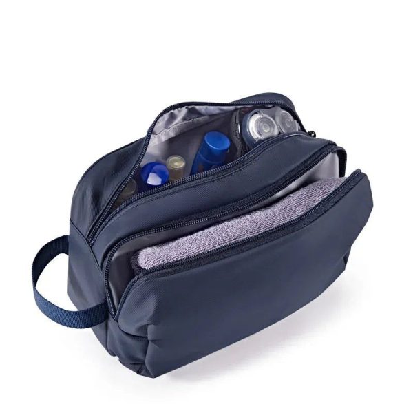 trousse de toilette bleue voyage homme