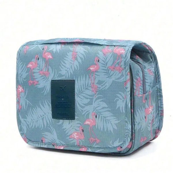 trousse de toilette flamant rose femme