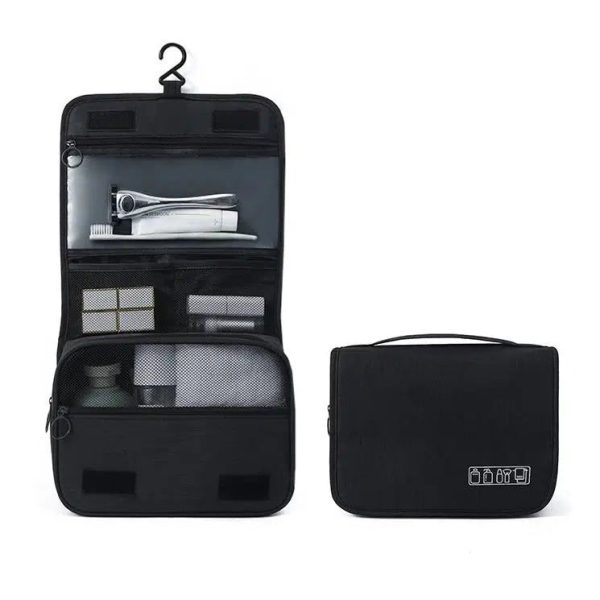 trousse de toilette noire à suspendre homme