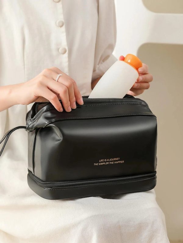 trousse de toilette noire luxe femme