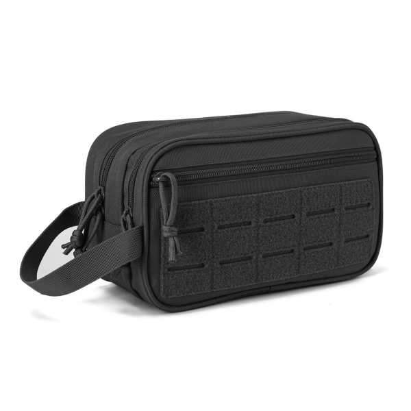 trousse de toilette noire voyage avec compartiment homme