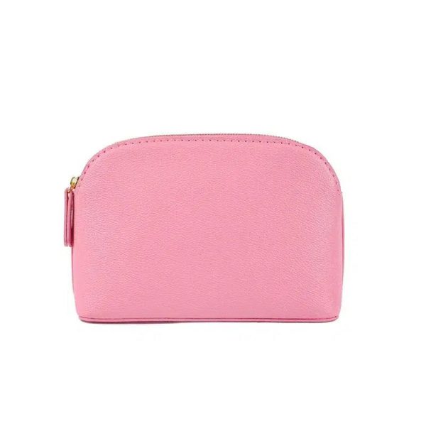 trousse de toilette rose en cuir tendance femme
