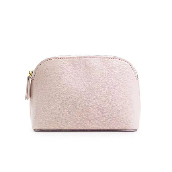 trousse de toilette rose en simili cuir femme