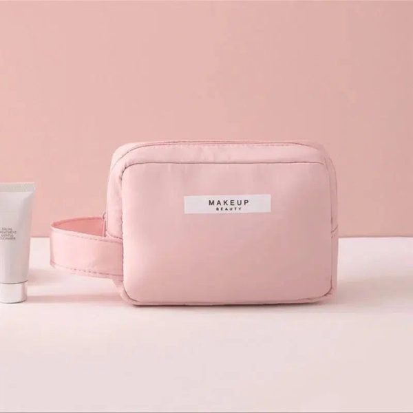 trousse de toilette rose femme