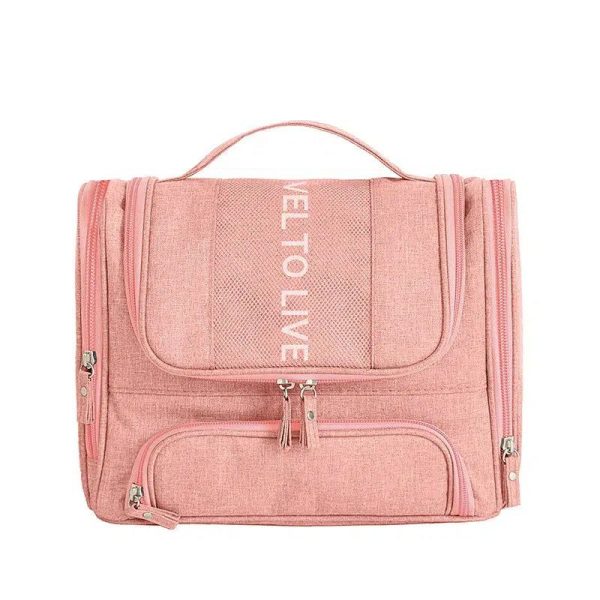 trousse de toilette rose voyage en avion femme