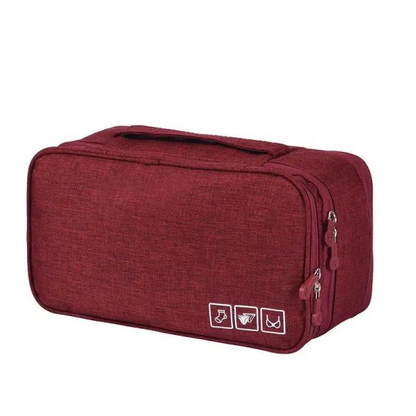 trousse de toilette rouge avion femme