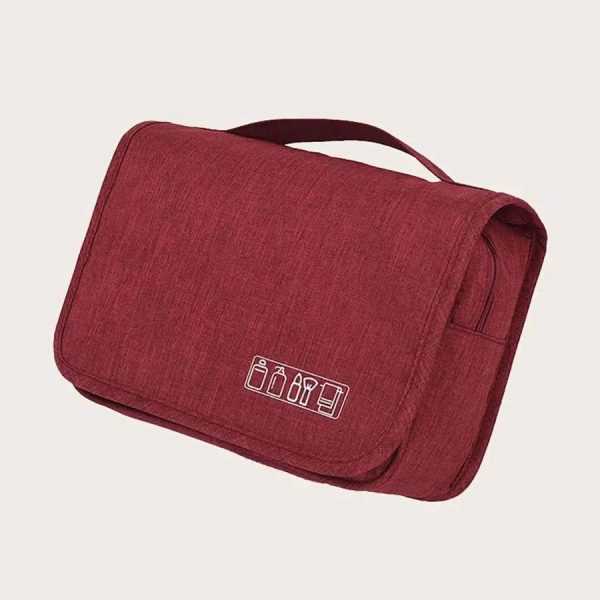 trousse de toilette rouge voyage femme