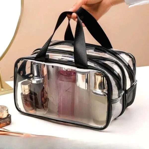 trousse de toilette transparente femme
