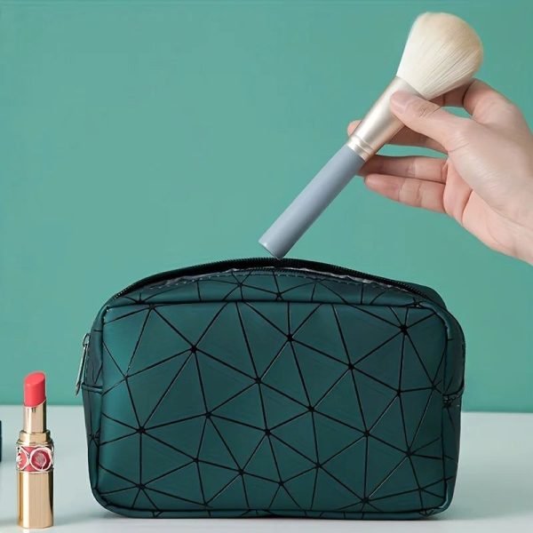 trousse de toilette verte avion femme