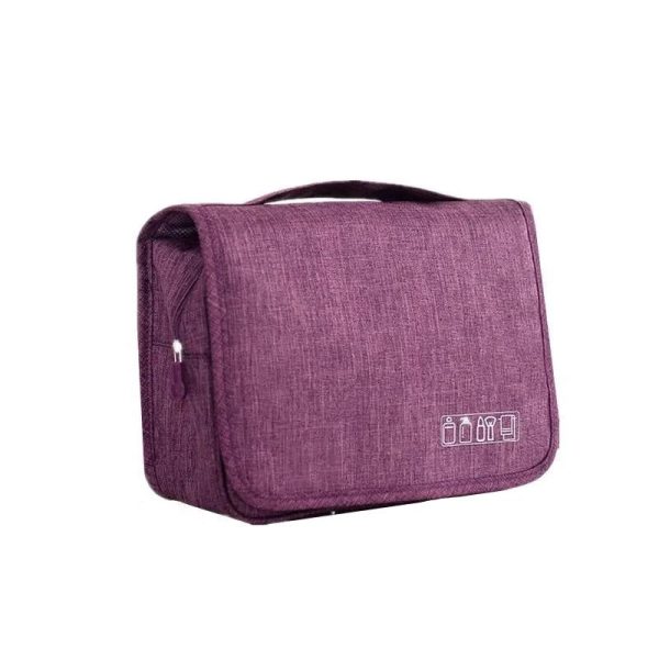 trousse de toilette violet à suspendre femme