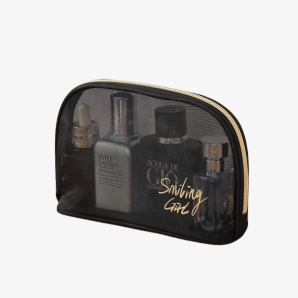 petite trousse de toilette transparente