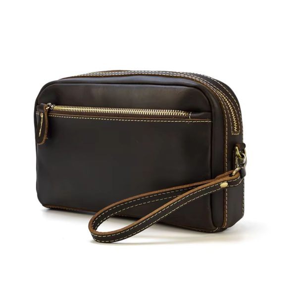 pochette de voyage en cuir pour homme