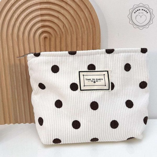 trousse de toilette à pois