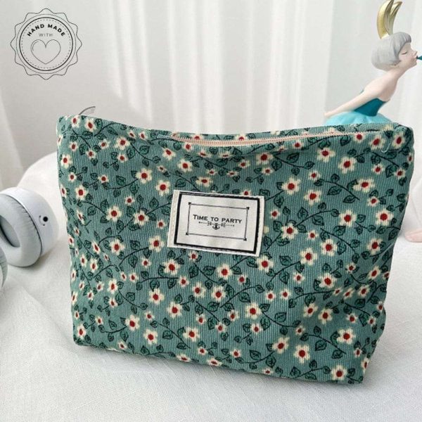 trousse de toilette fleurs