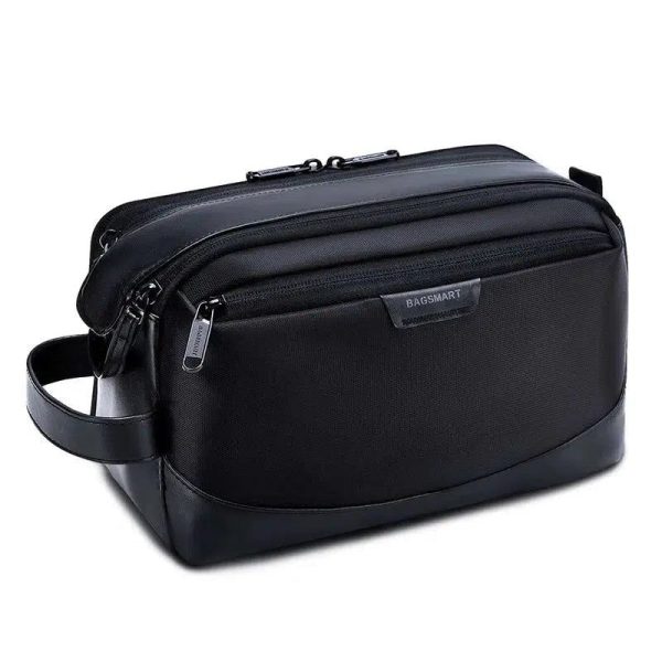 trousse de toilette noire tendance homme