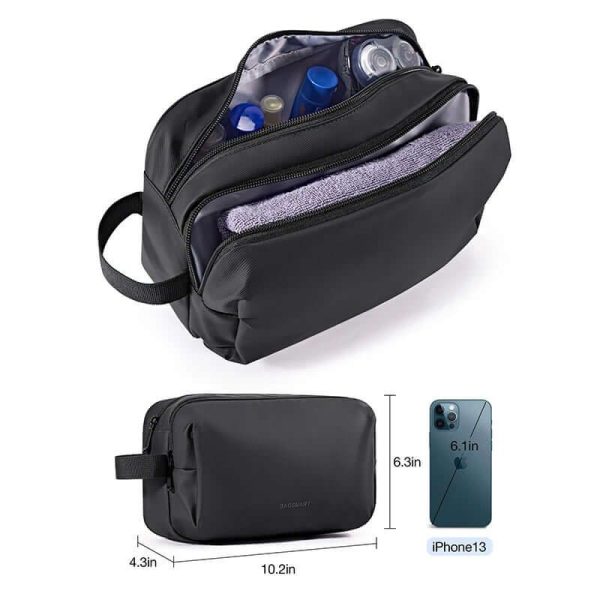trousse de toilette noire voyage en avion tendance homme