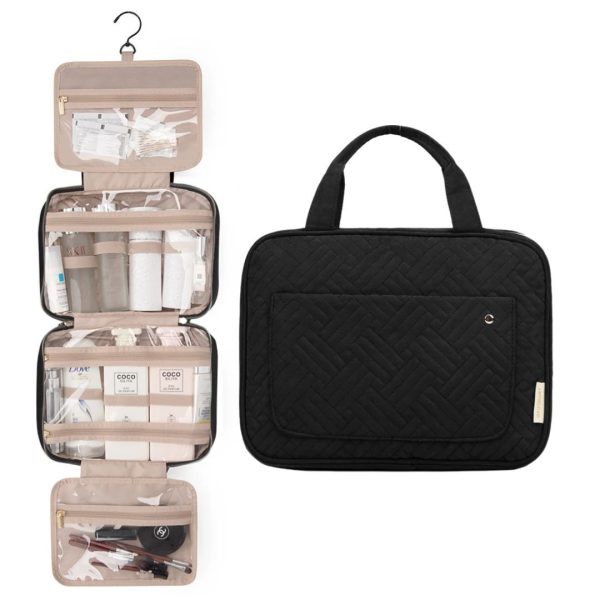 trousse de toilette pliable à suspendre