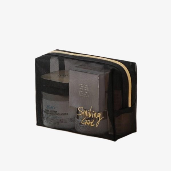 trousse de toilette rectangulaire transparente femme