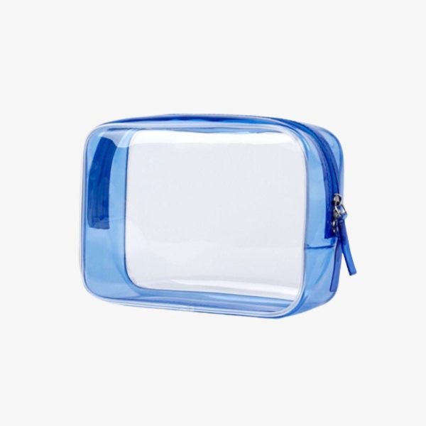 trousse de toilette transparente pour l'avion