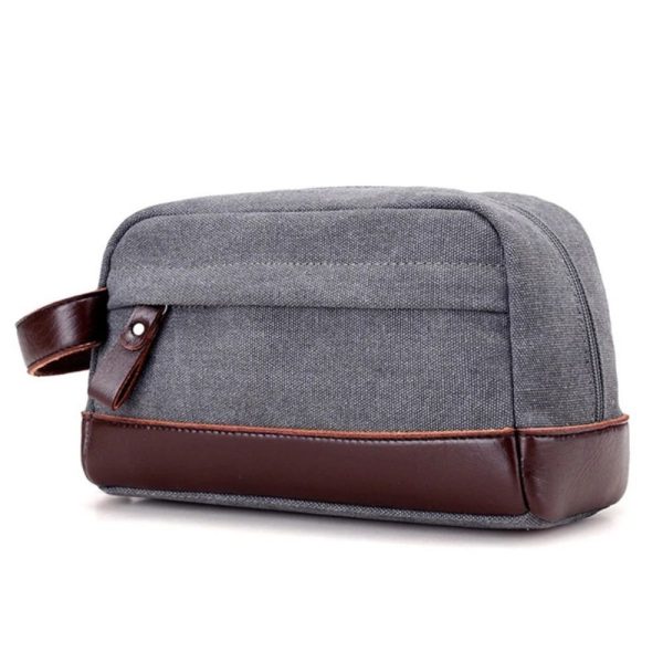trousse en simili cuir et tissu