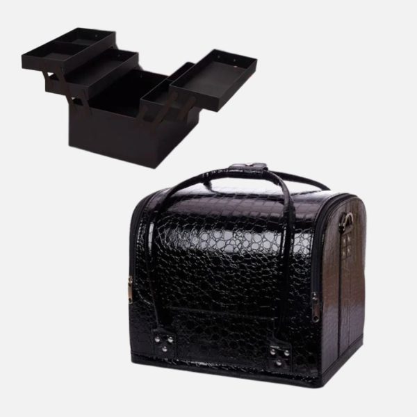 vanity rangement maquillage crocodile